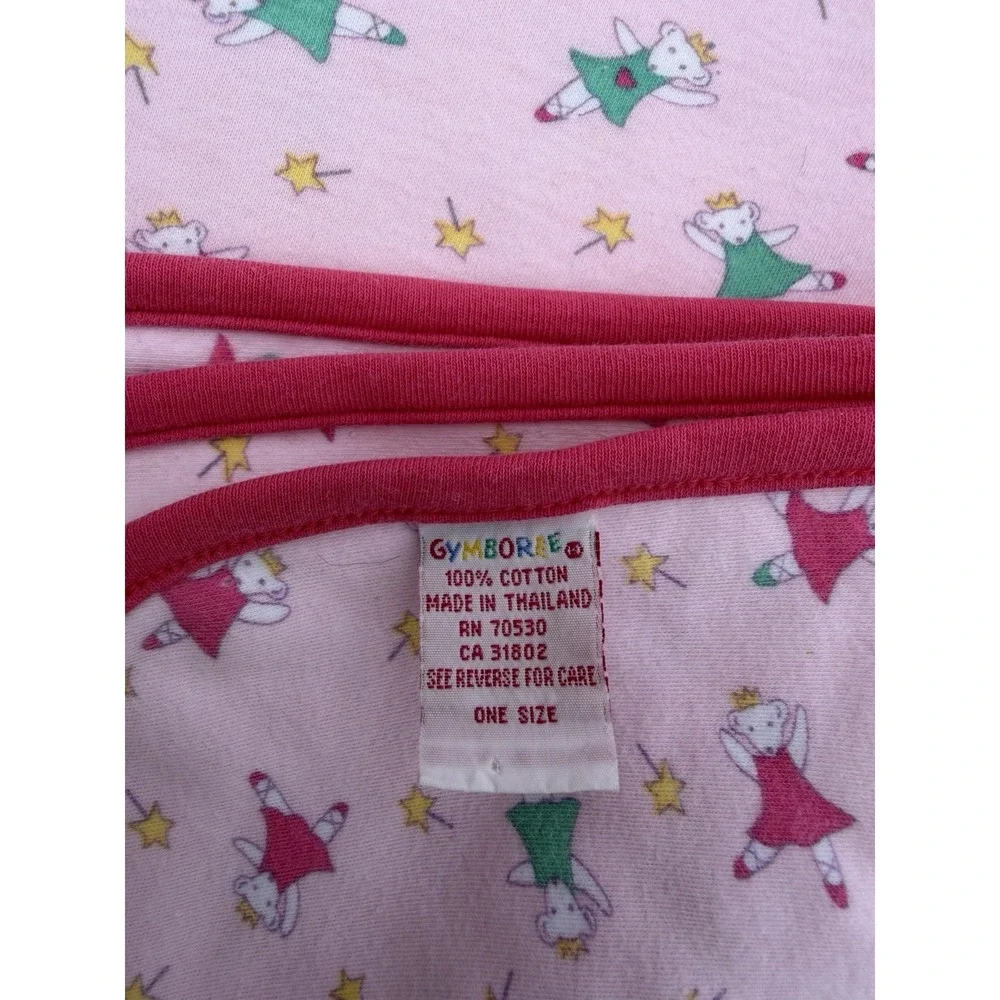 Vintage Gymboree Rainbow Tag Princess Ballerina Mouse Baby‎ Blanket RARE